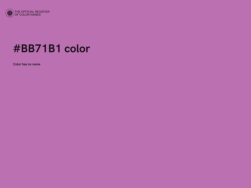 #BB71B1 color image