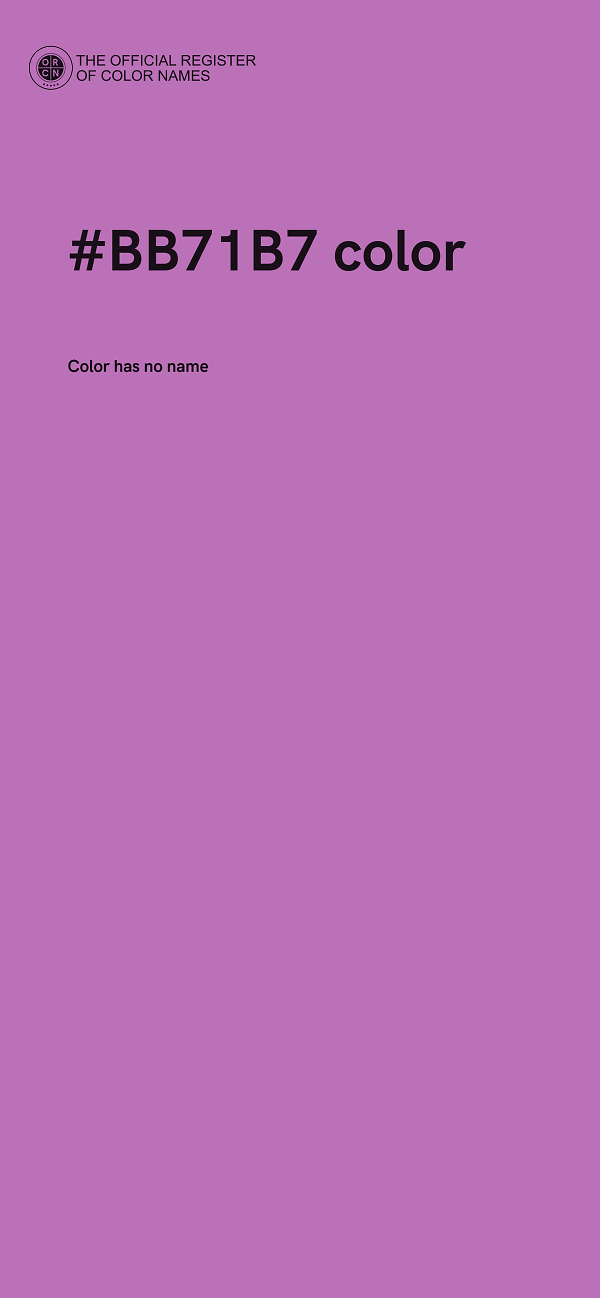#BB71B7 color image