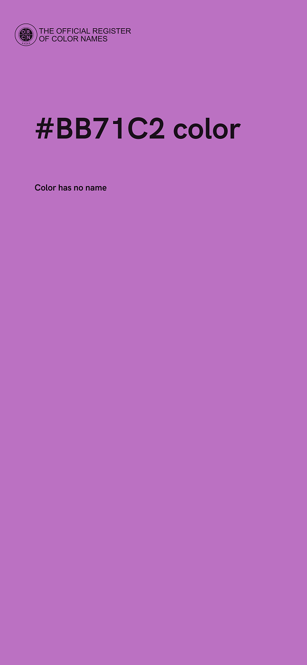#BB71C2 color image