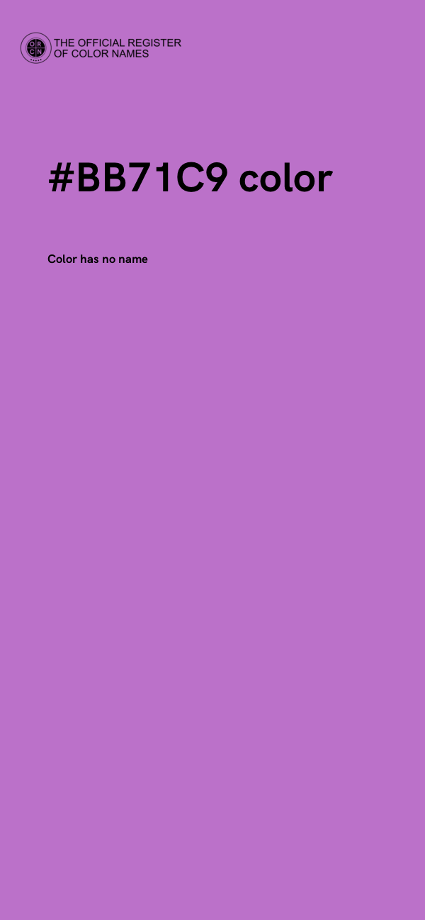 #BB71C9 color image