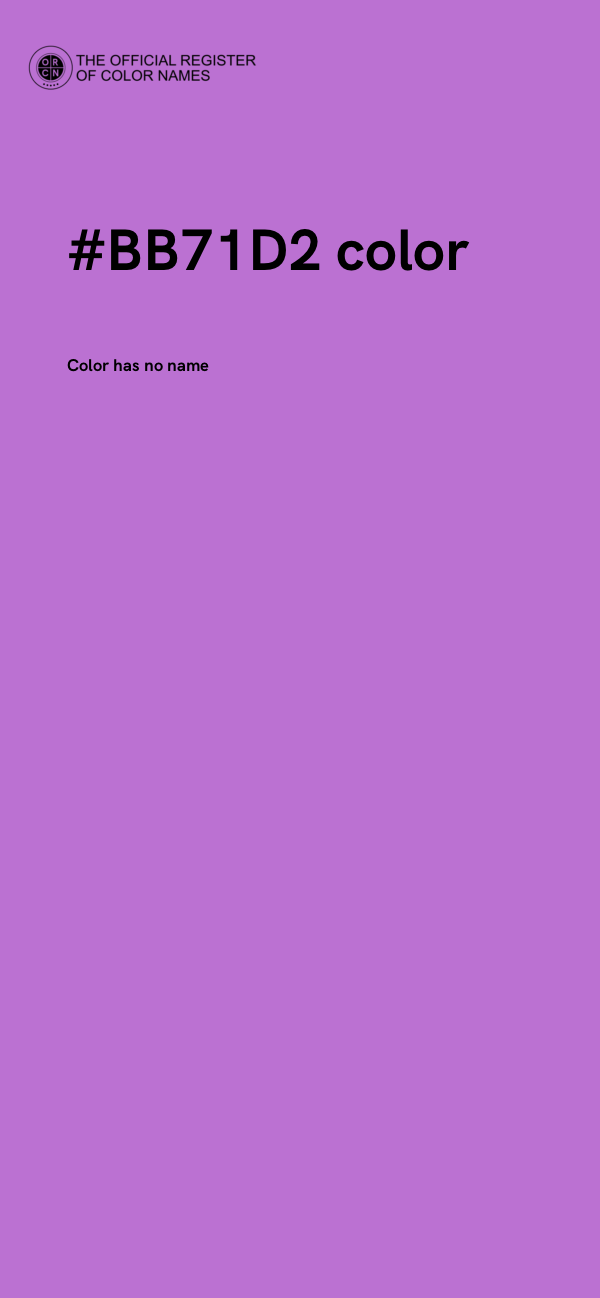 #BB71D2 color image