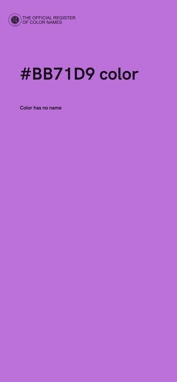 #BB71D9 color image