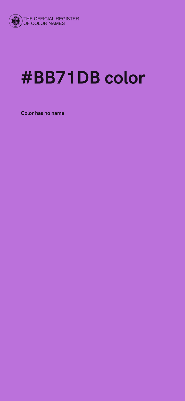#BB71DB color image
