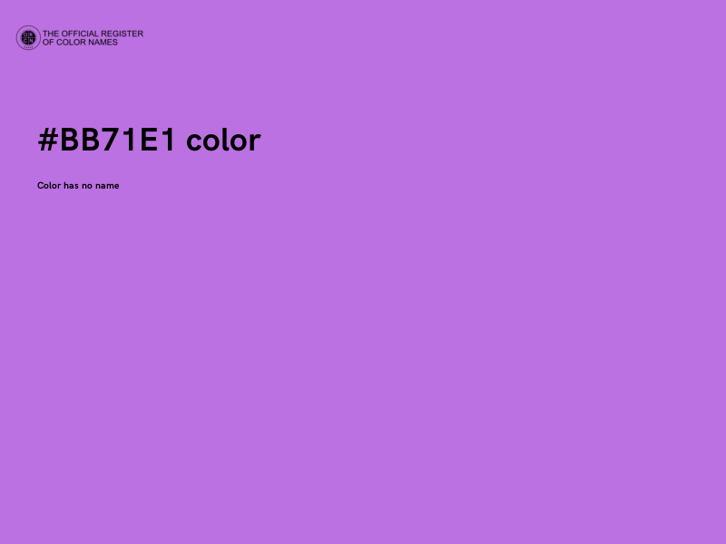 #BB71E1 color image