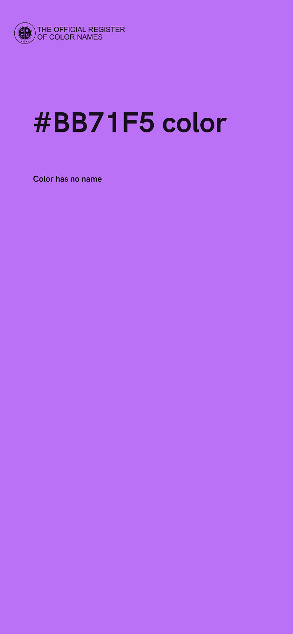 #BB71F5 color image