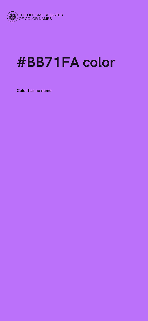 #BB71FA color image