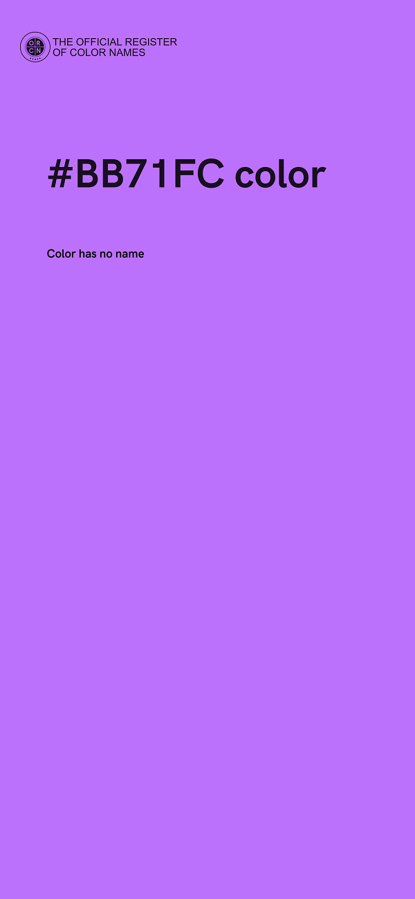 #BB71FC color image
