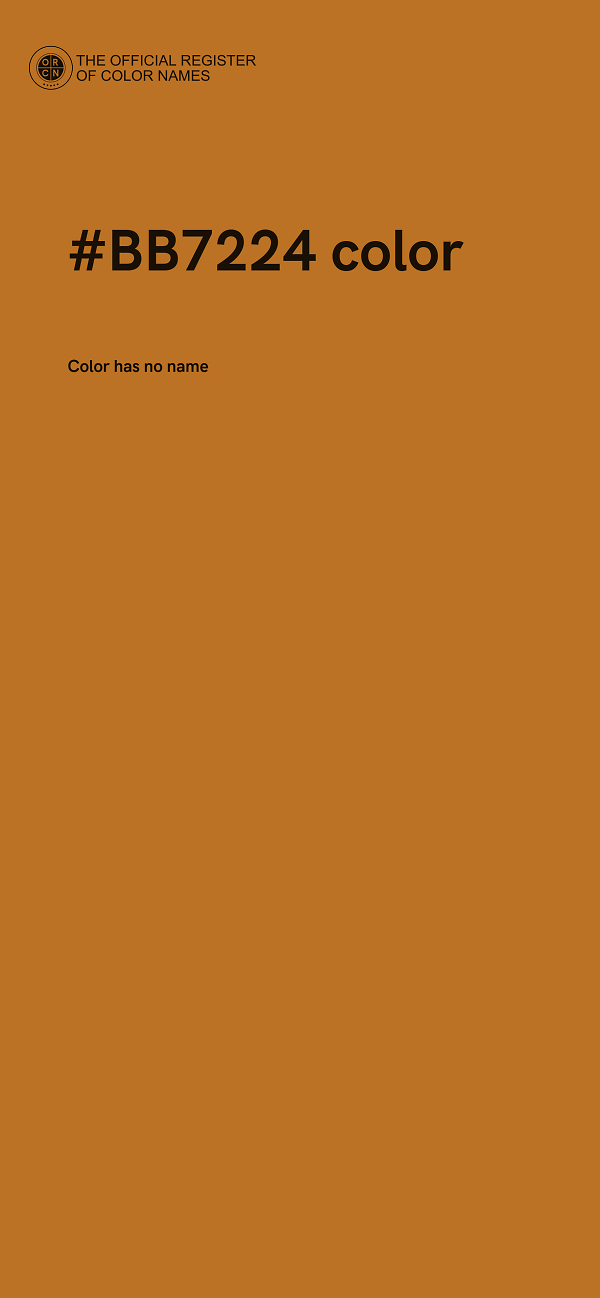 #BB7224 color image