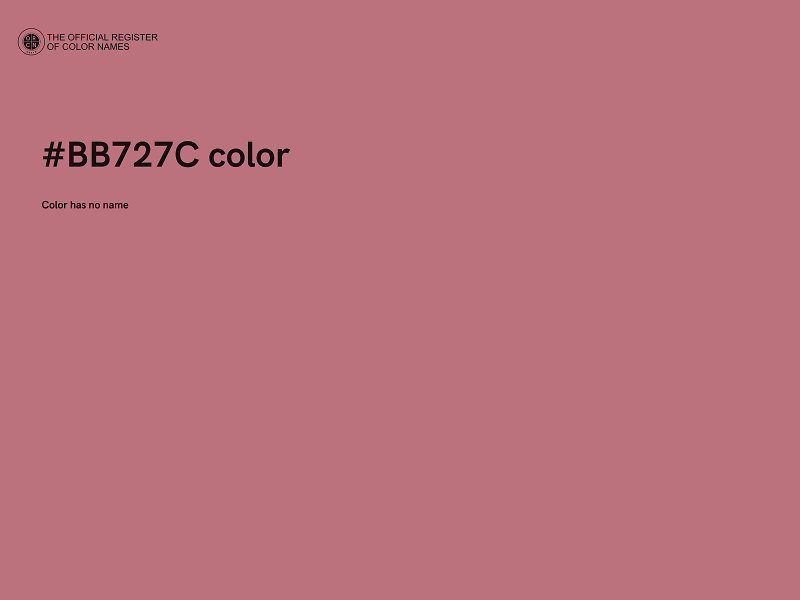 #BB727C color image