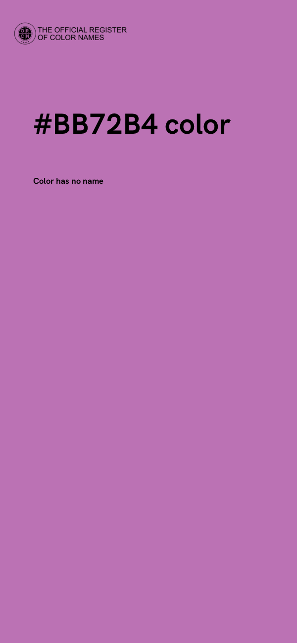 #BB72B4 color image