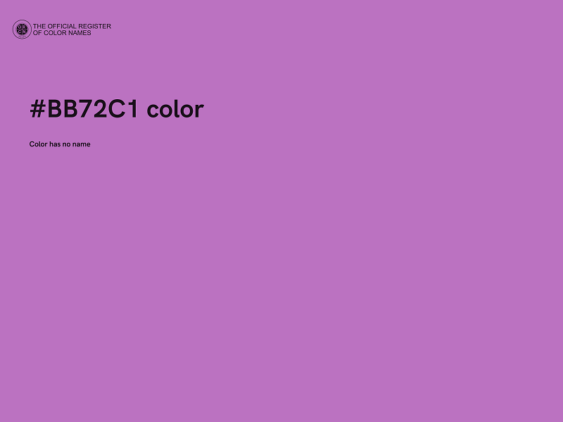 #BB72C1 color image