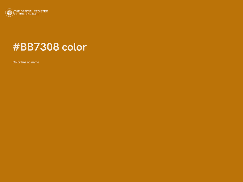 #BB7308 color image
