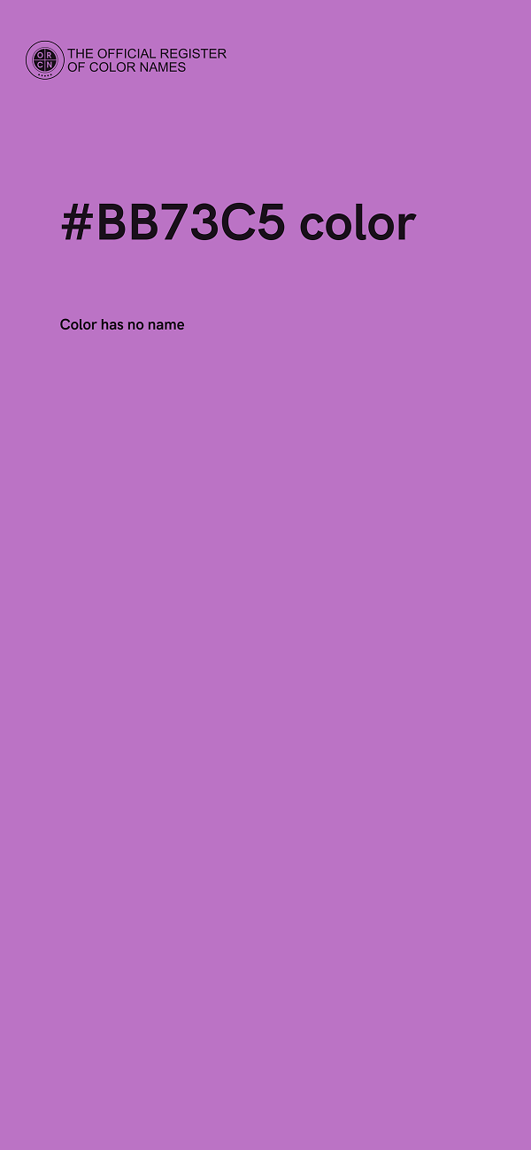 #BB73C5 color image