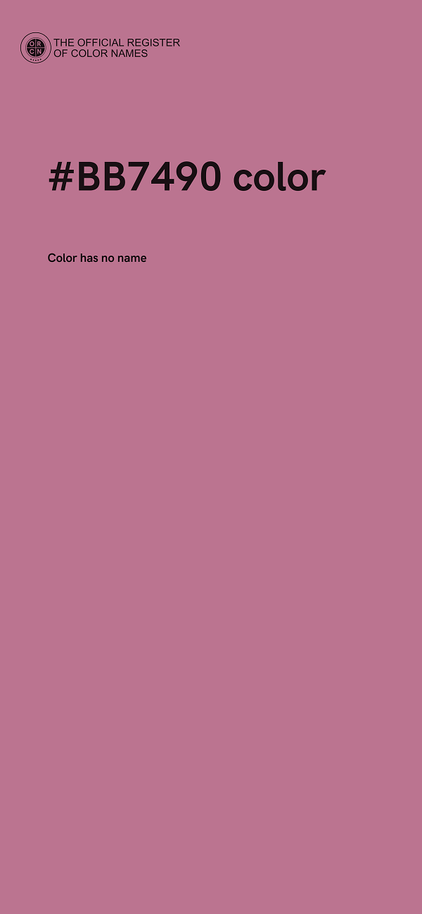 #BB7490 color image