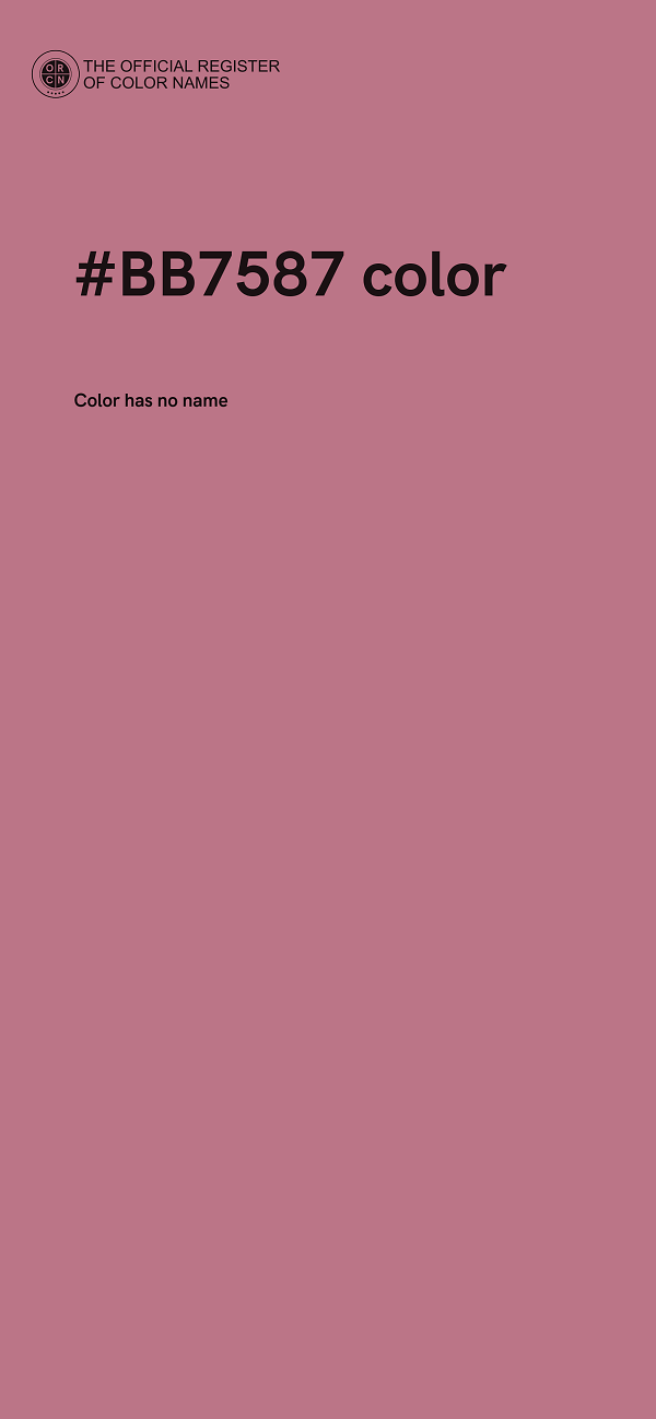 #BB7587 color image