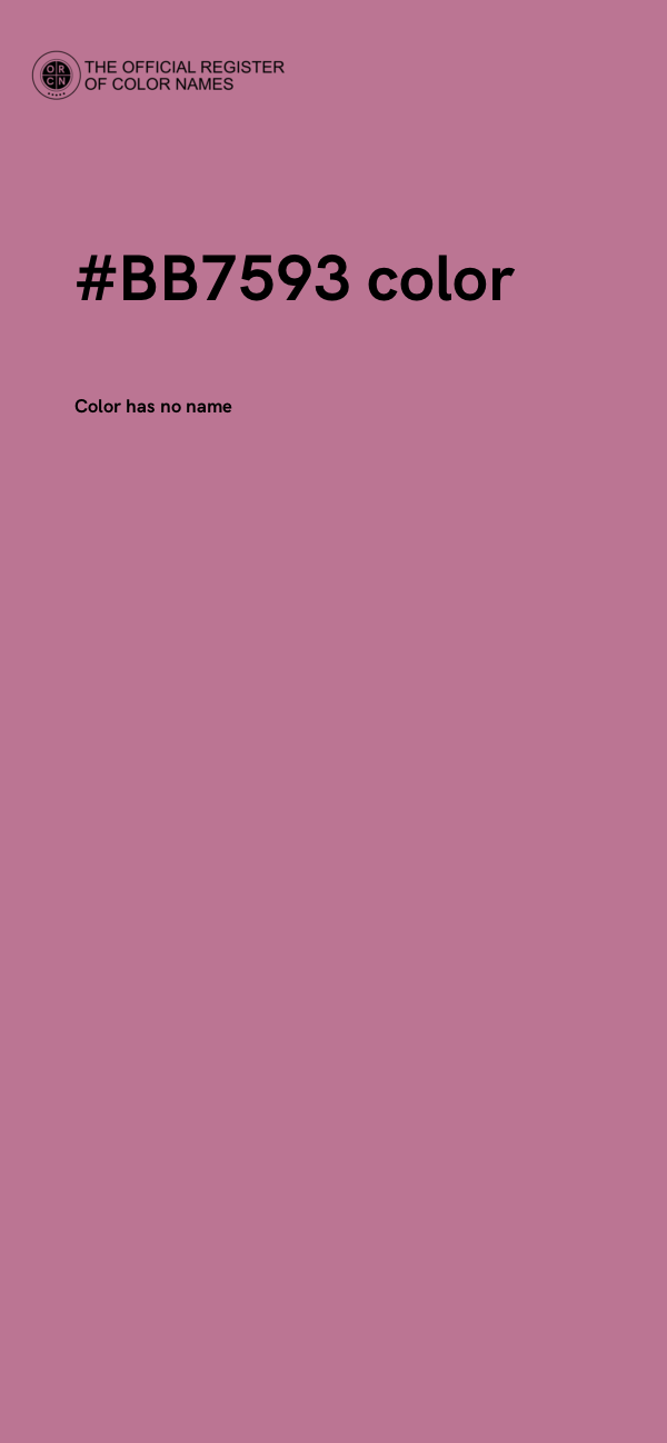 #BB7593 color image