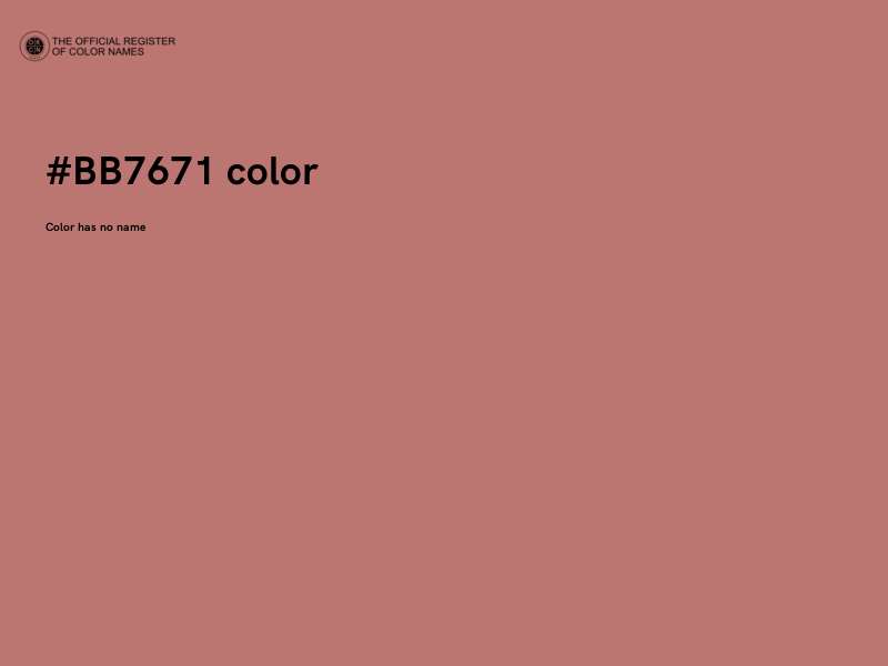 #BB7671 color image