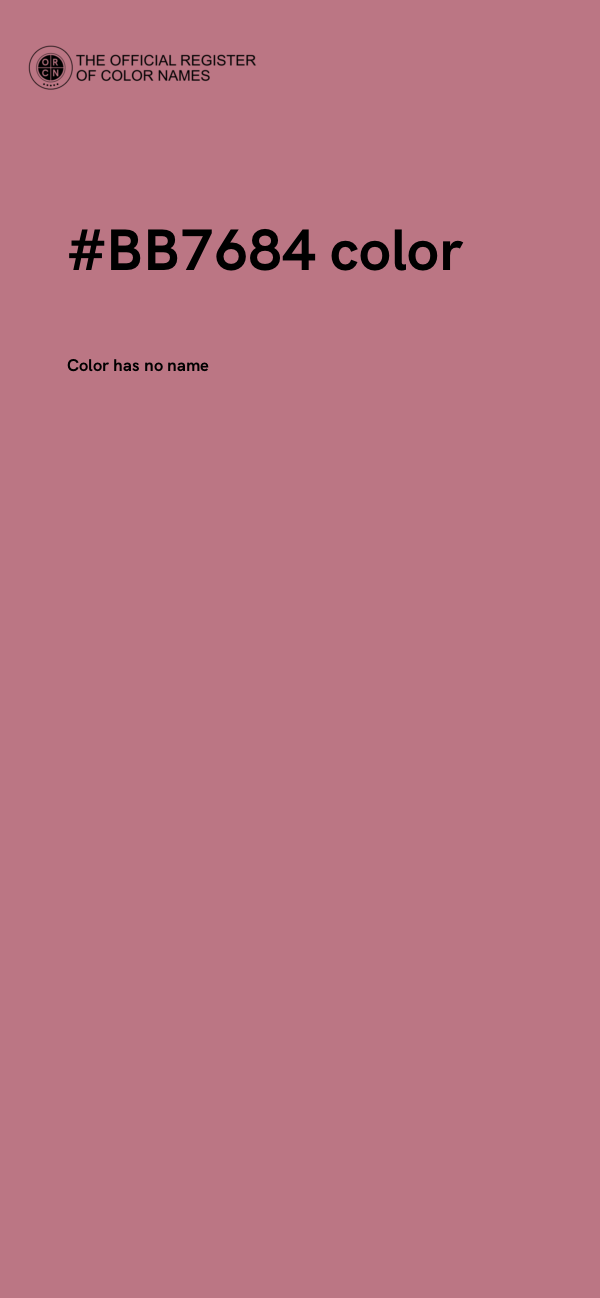 #BB7684 color image