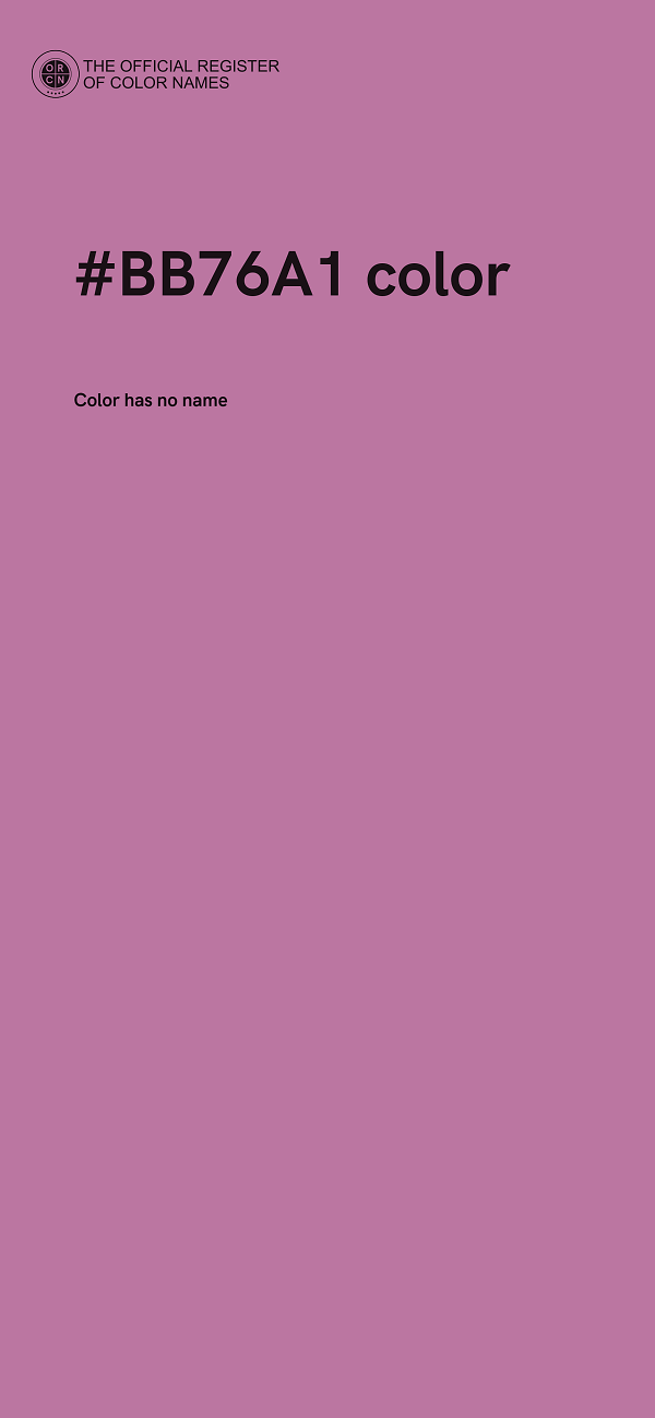 #BB76A1 color image