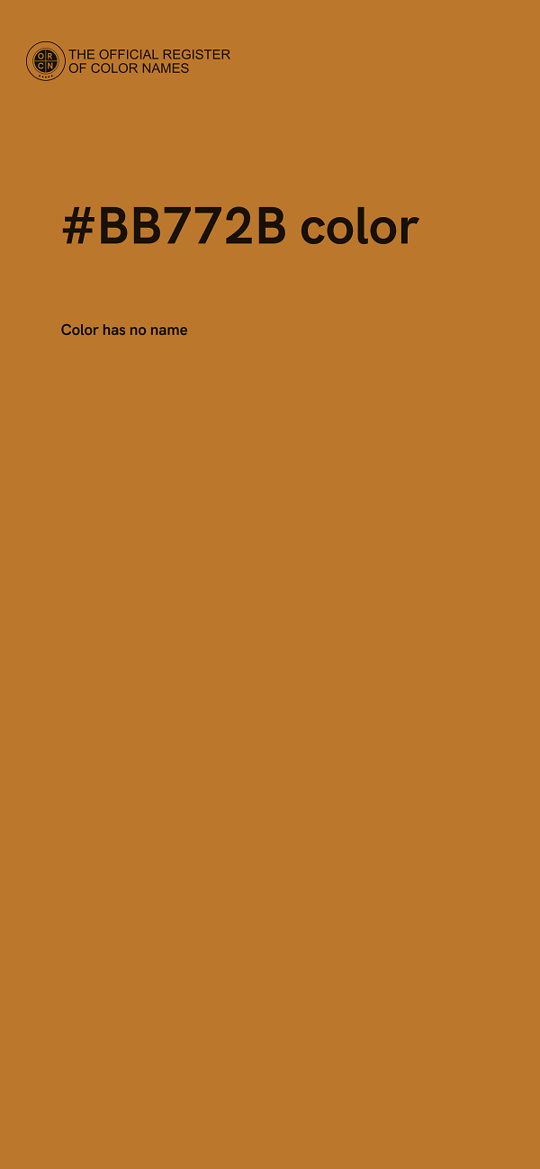 #BB772B color image