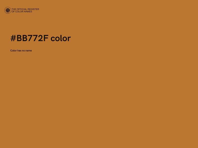 #BB772F color image