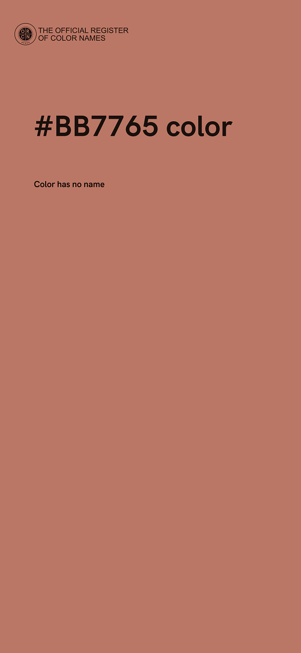 #BB7765 color image
