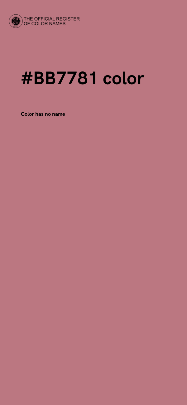 #BB7781 color image
