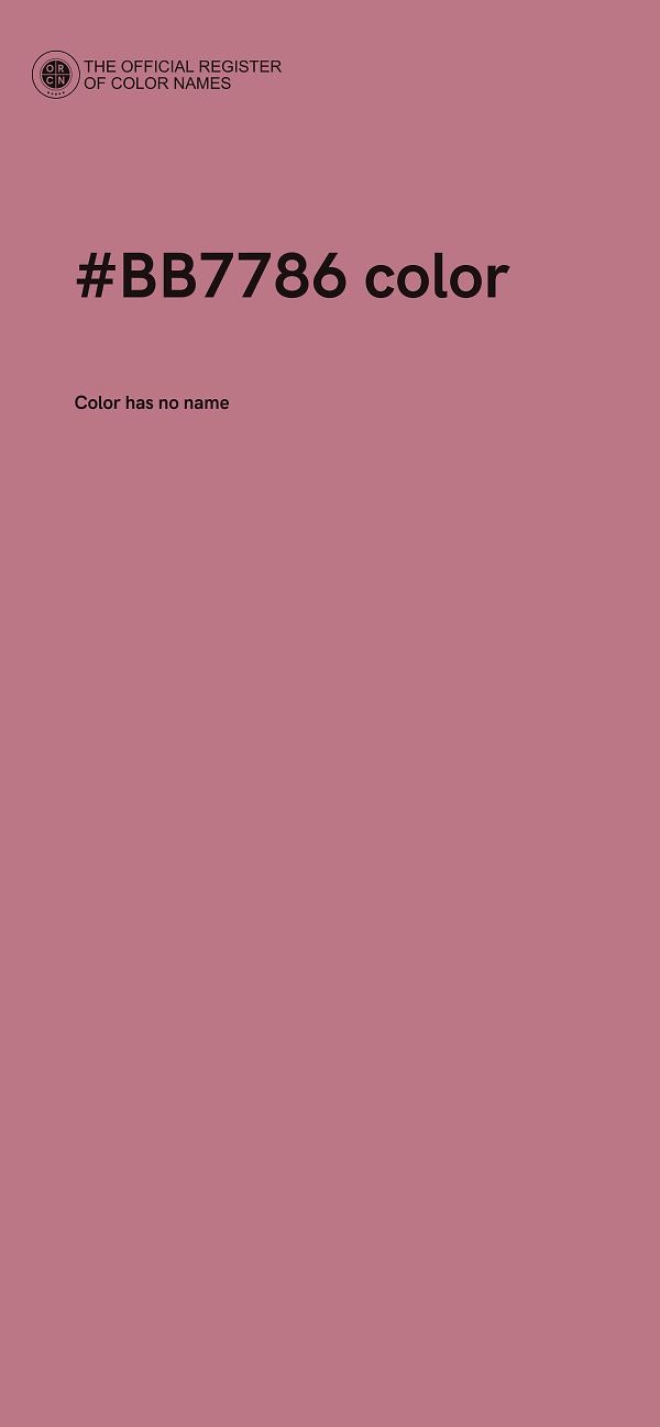 #BB7786 color image