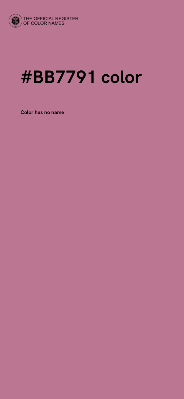 #BB7791 color image