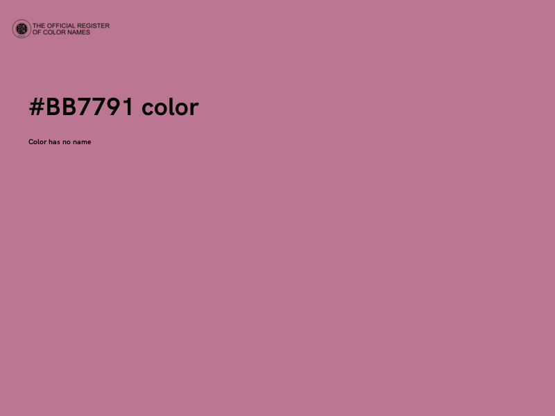 #BB7791 color image