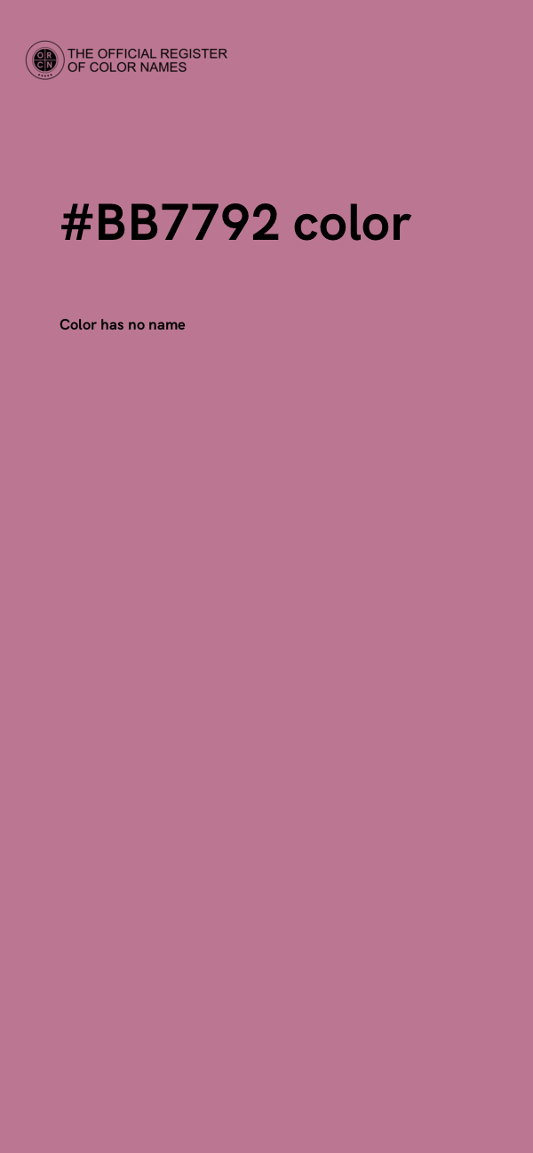 #BB7792 color image