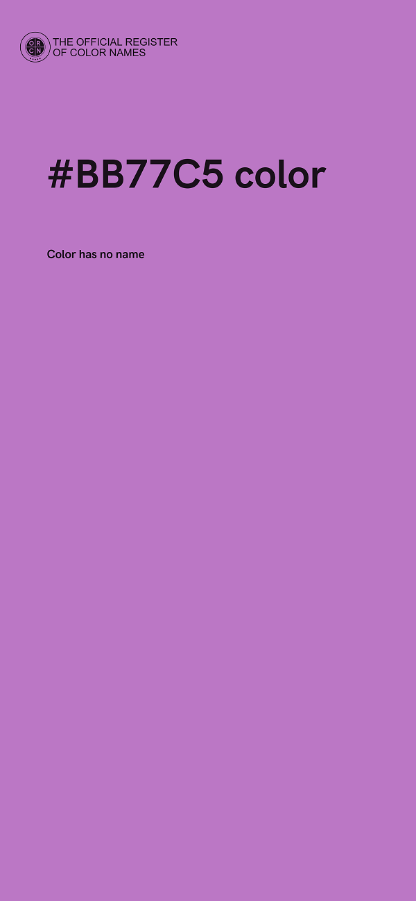 #BB77C5 color image