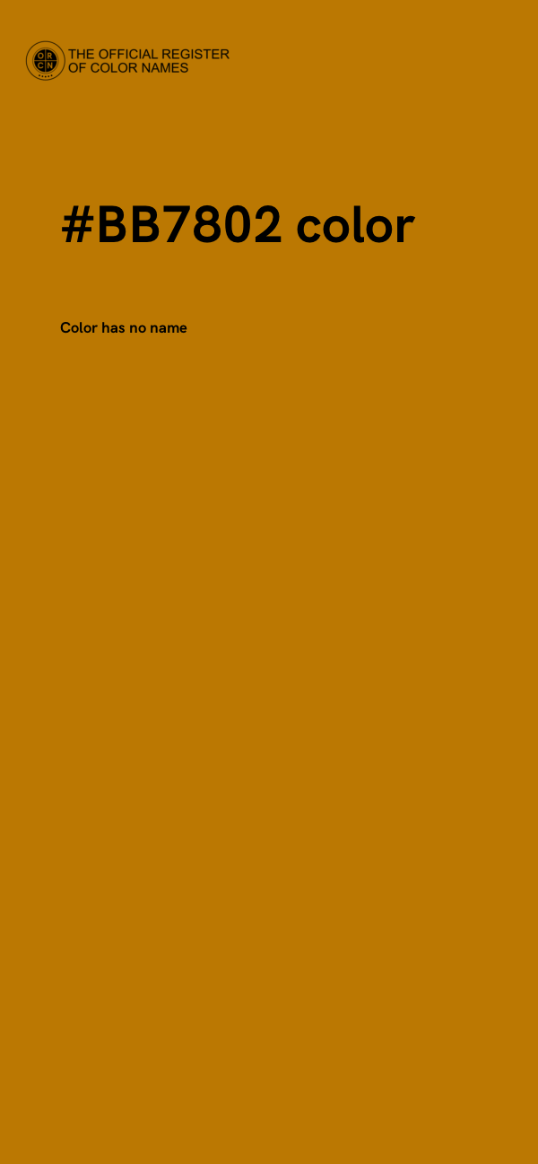 #BB7802 color image