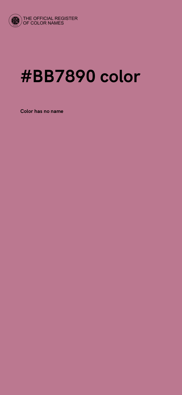 #BB7890 color image