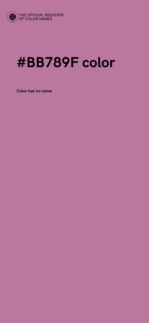 #BB789F color image