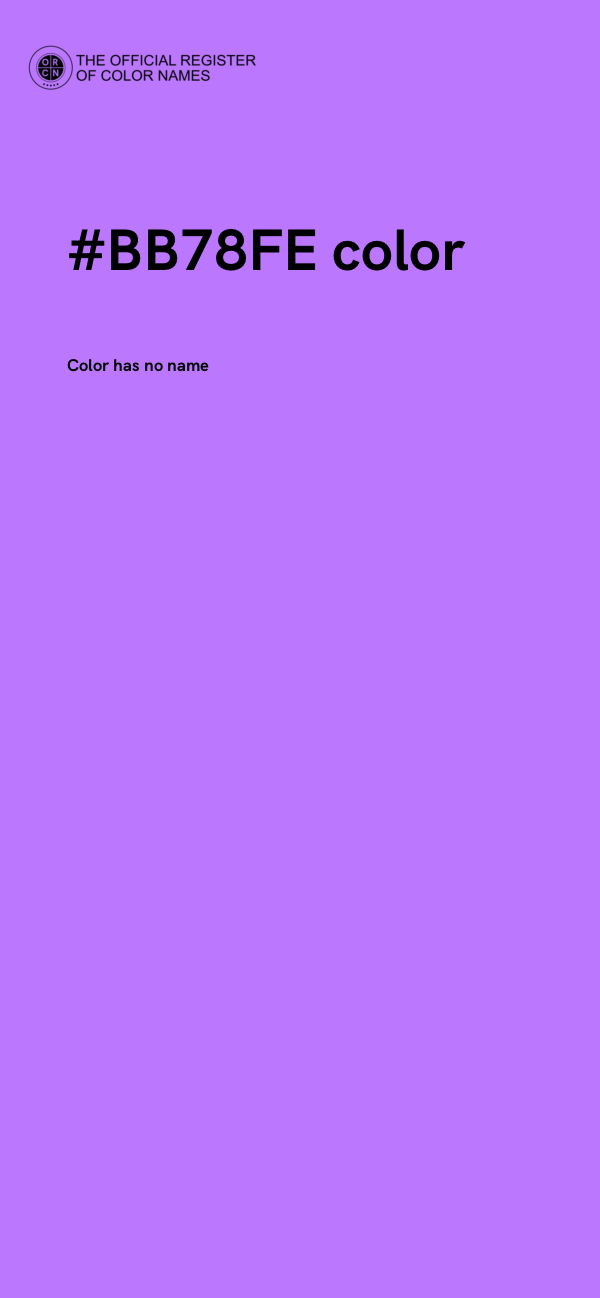 #BB78FE color image