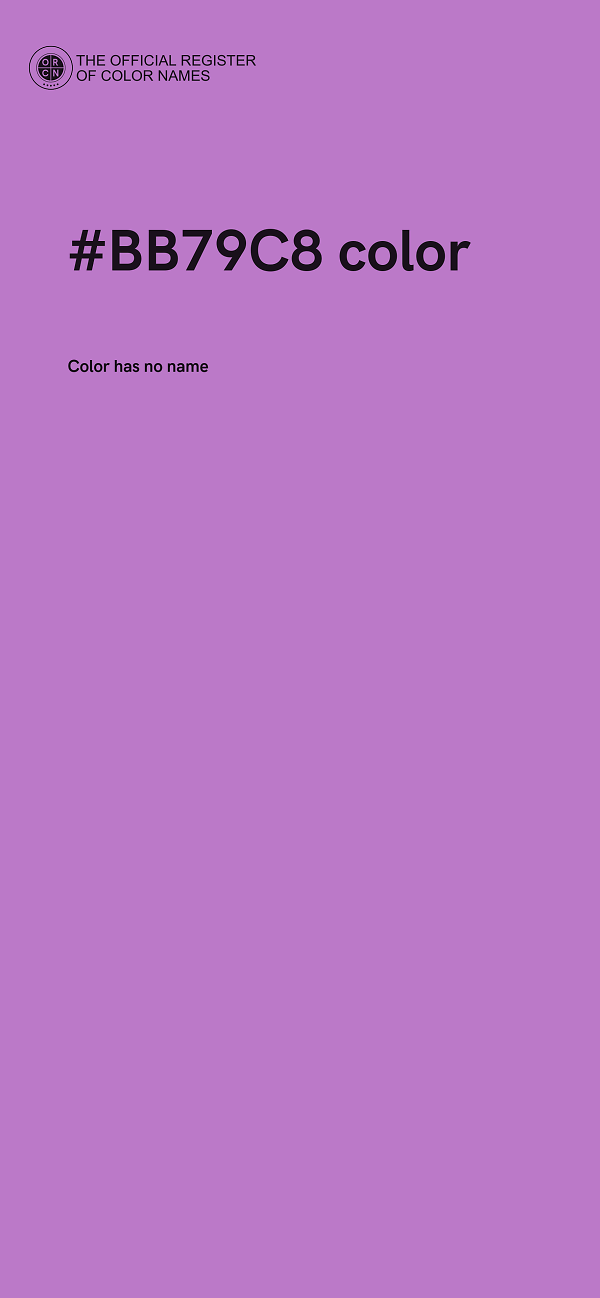 #BB79C8 color image