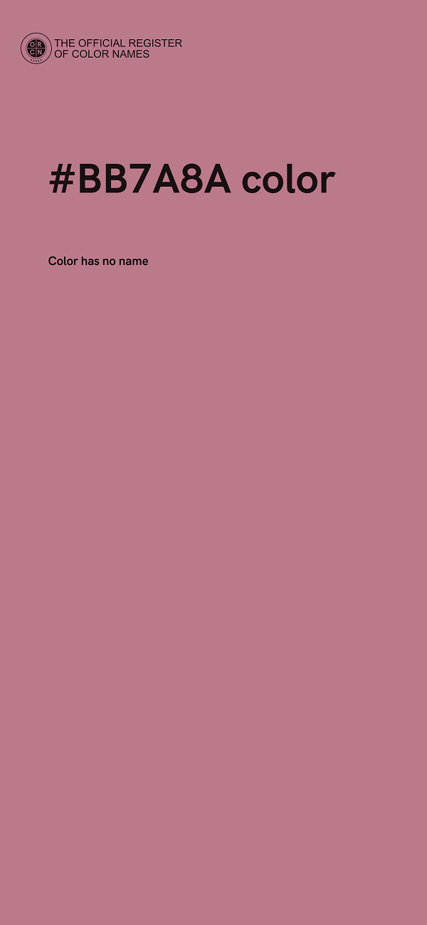 #BB7A8A color image