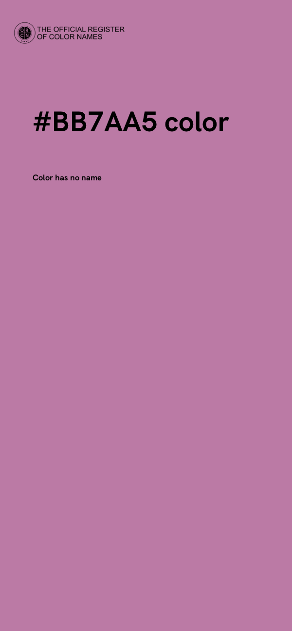 #BB7AA5 color image