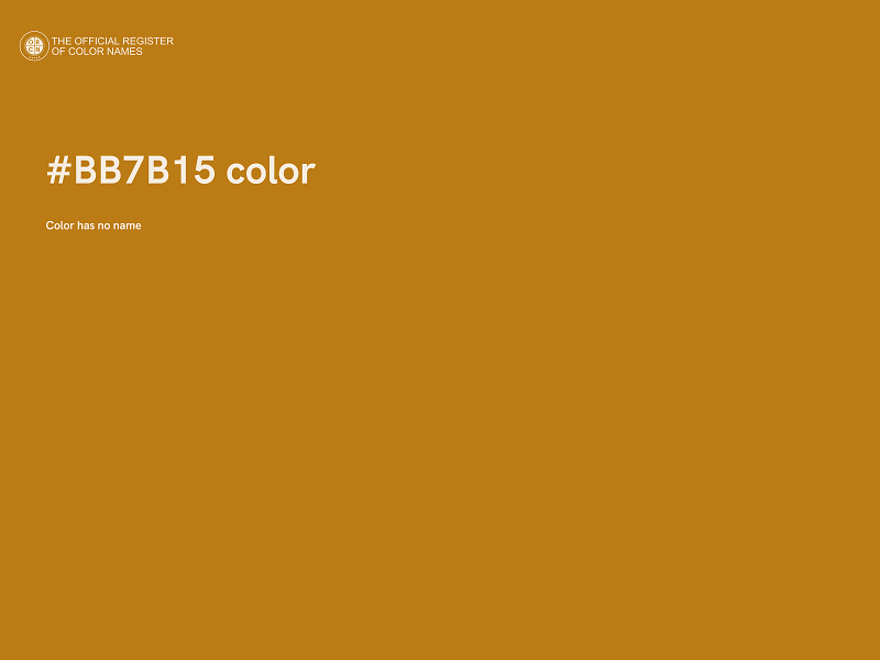 #BB7B15 color image