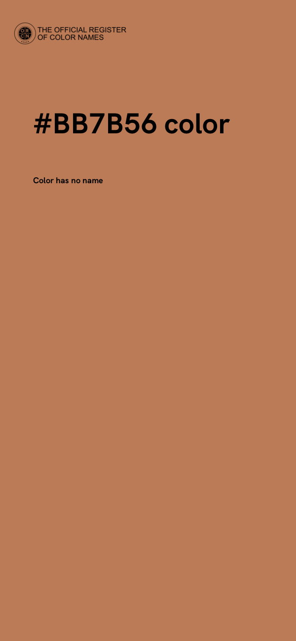 #BB7B56 color image