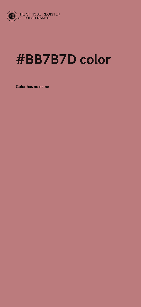 #BB7B7D color image