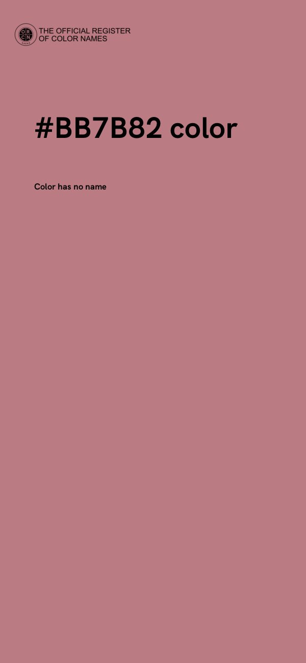 #BB7B82 color image