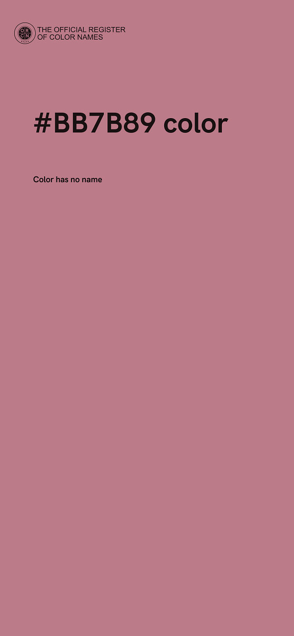 #BB7B89 color image
