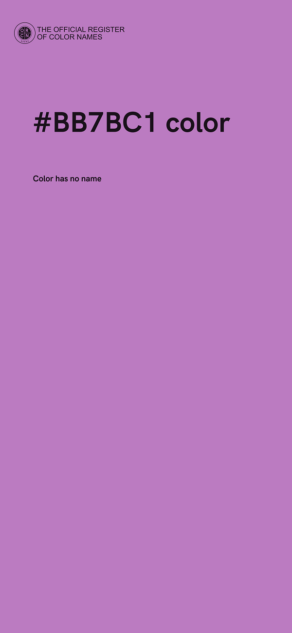 #BB7BC1 color image