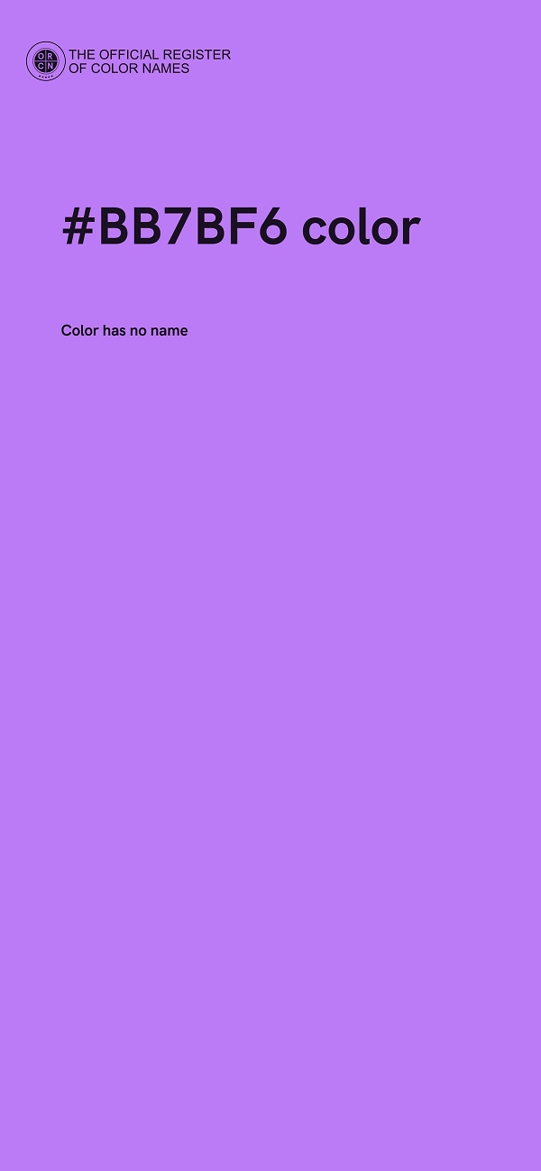 #BB7BF6 color image