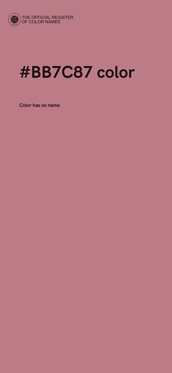 #BB7C87 color image