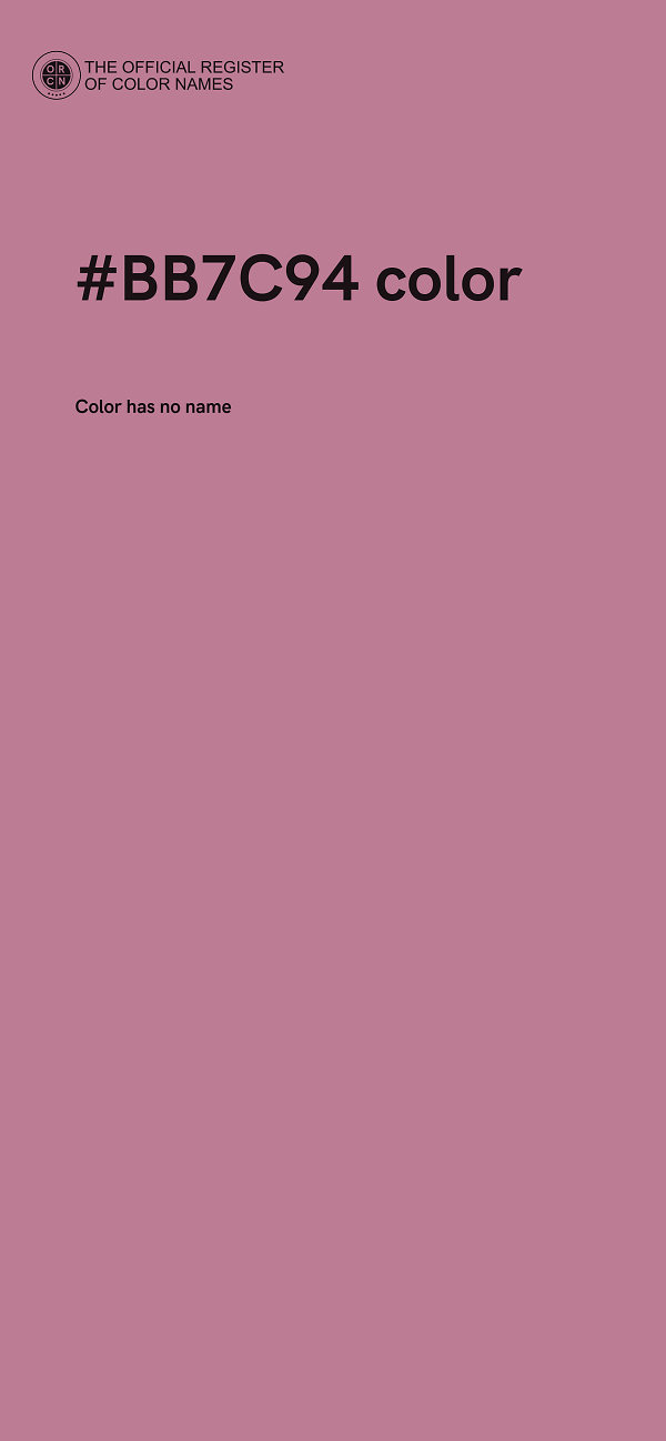 #BB7C94 color image