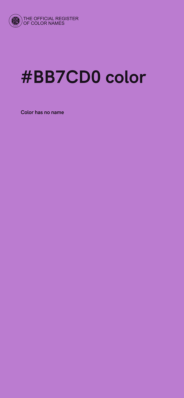 #BB7CD0 color image