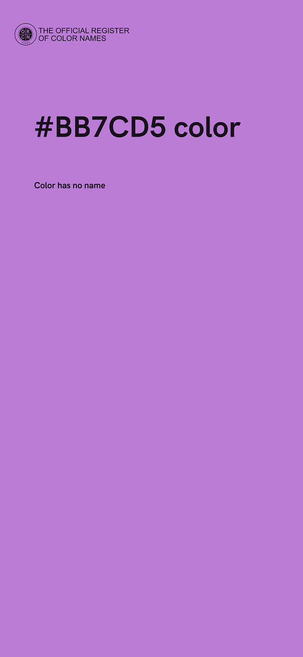 #BB7CD5 color image